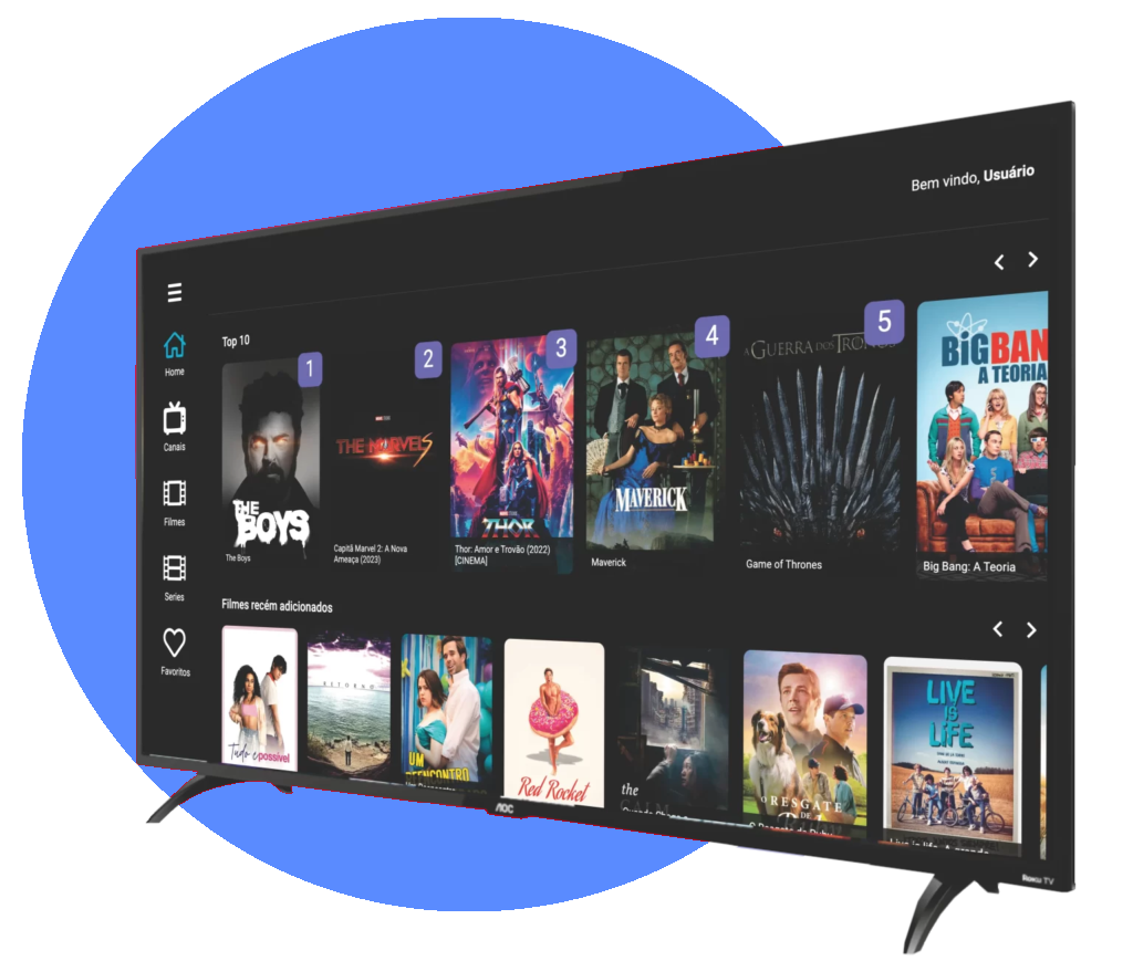 Filmes, séries e canais Filmew